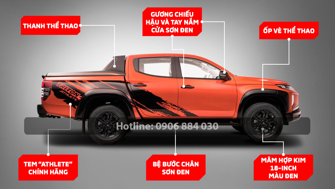 Vượt mọi cung đường thỏa chất đam mê cùng với Mitsubishi Triton Athlete 2021 3 Thiết kế hông xe chất ngầu thu hút mọi ánh nhìn