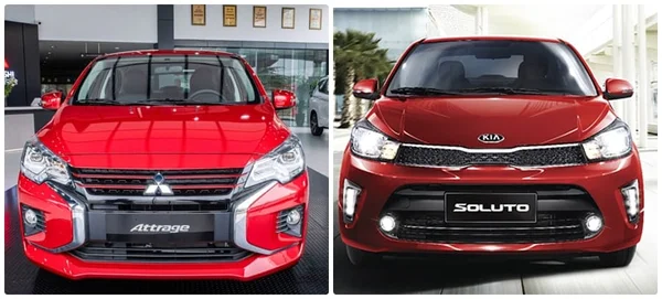 So sánh kia soluto và mitsubishi attrage: Xe Sadan hấp dẫn nhất 1 So sánh kia soluto và mitsubishi attrage là 2 dòng xe sedan phân khúc B nổi bật nhất thị trường