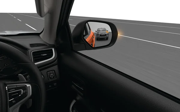 Tính năng an toàn trên xe Triton 2023: An toàn, hiệu suất, hiện đại 3 Hỗ trợ chuyển làn đường cảnh báo khi phát hiện có xe nằm trong tầm nhìn chéo phía sau
