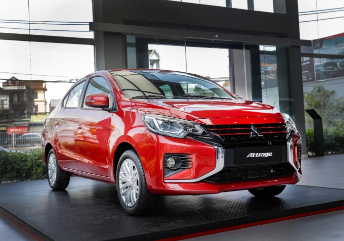 Bảng giá Mitsubishi Attrage 2024 tháng 7 1 Mẫu xe Attrage sở hữu ngoại thất mang tính thẩm mỹ cao nhờ thiết kế Dynamic Shield nổi tiếng của Mitsubishi