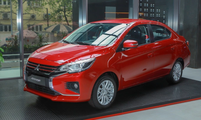 Bảng giá Mitsubishi Attrage 2024 tháng 7 2 Kích thước của Attrage chỉ ở mức trung bình, không quá nổi bật so với các đối thủ