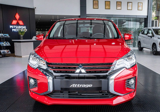 Bảng giá Mitsubishi Attrage 2024 tháng 7 3 Mặt ca-lăng được thiết kế phá cách và ấn tượng hơn hẳn so với phiên bản cũ