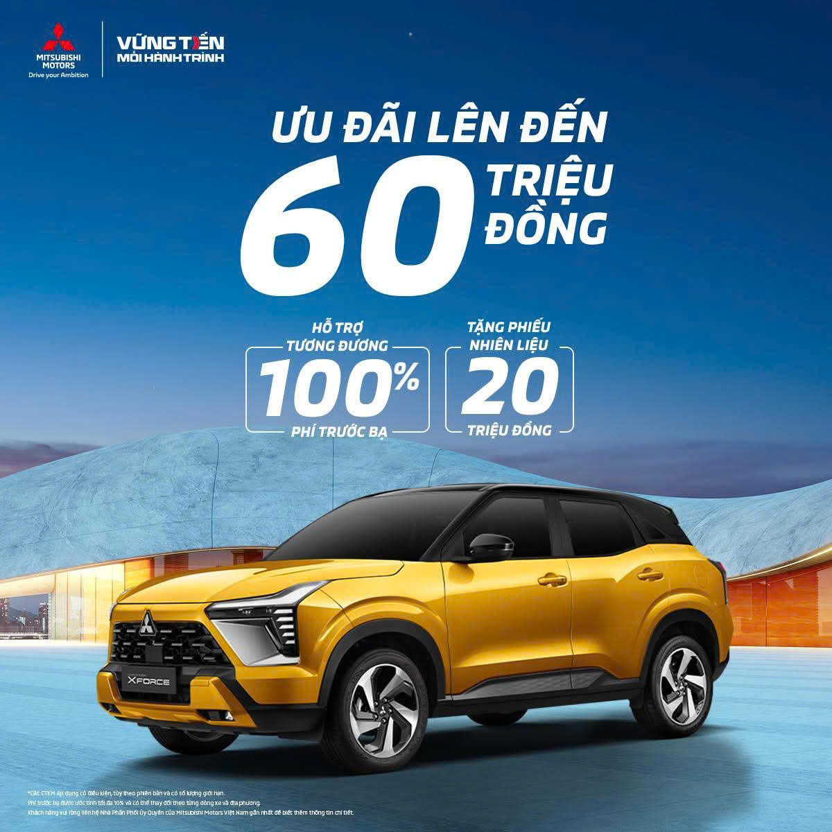 Giá xe Mitsubishi Xforce lăn bánh khuyến mãi Tháng 09/2025 4 Giá xe Mitsubishi Xforce