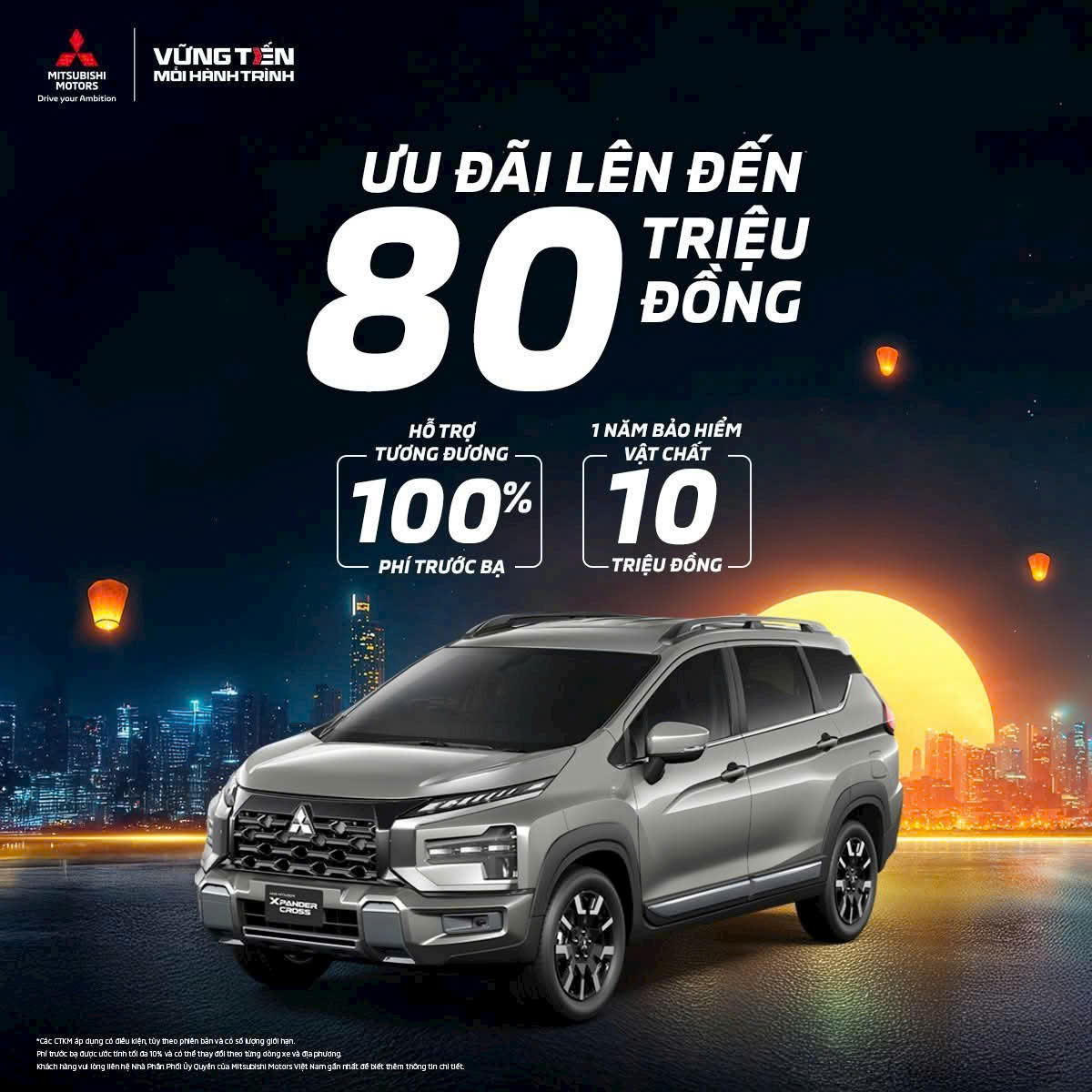 Giá Xe Mitsubishi Xpander 2026 - Hỗ trợ 100% Lệ Phí Trước Bạ 3 Khuyen mai Thang 10 2