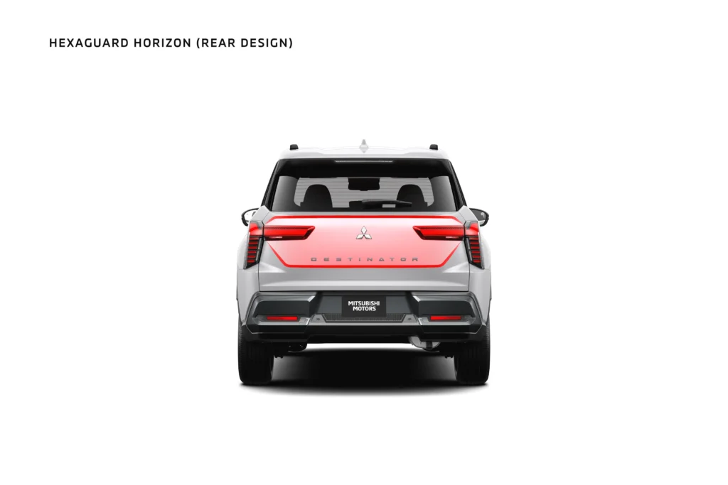 Mitsubishi Destinator 2026 8 Đuôi xe Mitsubishi Destinator 2025 thiết kế Hexaguard Horizon bề thế