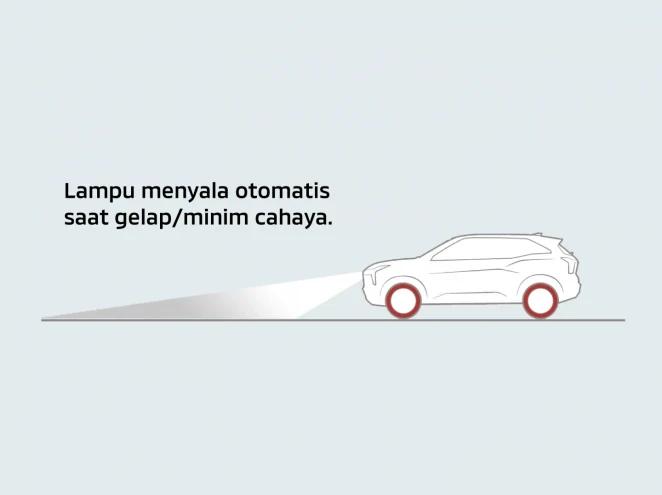 Hệ thống đèn pha tự động Mitsubishi Destinator 2025
