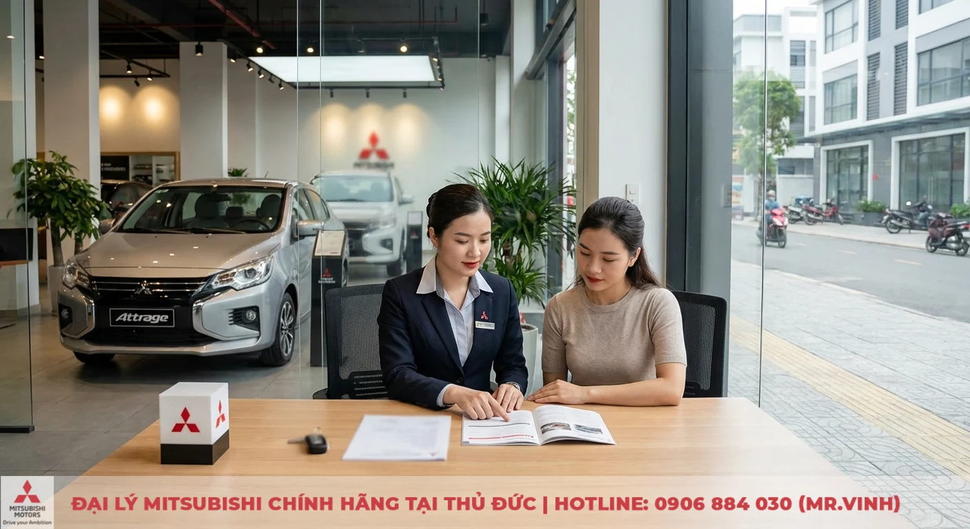 Chính sách bảo hành Attrage 2026: Điều kiện & thời hạn cập nhật 4 Tư vấn viên đại lý Mitsubishi Attrage 2026 đang giải thích chính sách bảo hành đặc biệt cho khách hàng