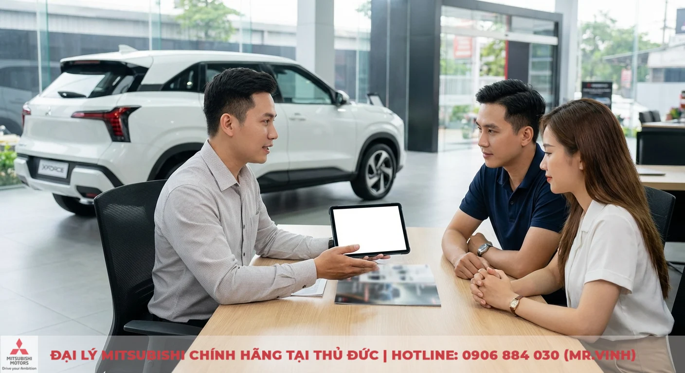 Chi phí nuôi Xforce 2026: Dự phóng chi tiết từ bảo dưỡng đến bảo hiểm 4 Khách hàng nhận lời khuyên chi tiết về Mitsubishi Xforce 2026 từ nhân viên đại lý, chuẩn bị quyết định mua