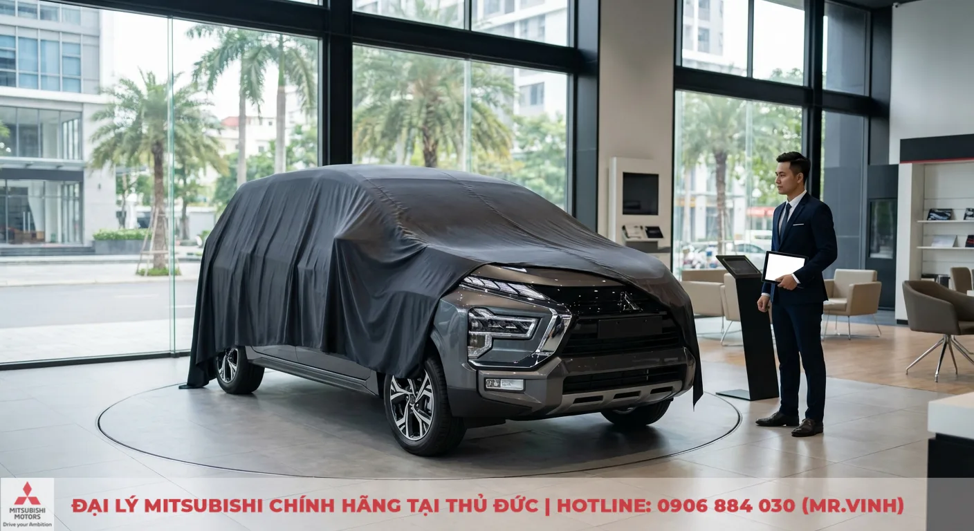 Đại lý Xpander Cross 2026 Thủ Đức: Cập nhật thông tin & báo giá 1 Mitsubishi Xpander Cross 2026 hé lộ thiết kế đèn LED sắc sảo tại showroom, chuẩn bị cho thời điểm ra mắt