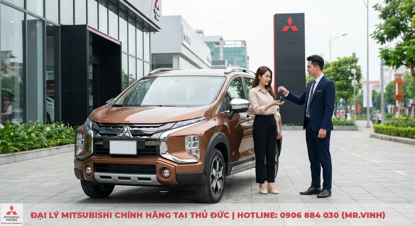 Đại lý Xpander Cross 2026 Thủ Đức: Cập nhật thông tin & báo giá 3 Nữ khách hàng nhận bàn giao chìa khóa xe Xpander Cross tại đại lý Mitsubishi Saigon 3S Thủ Đức
