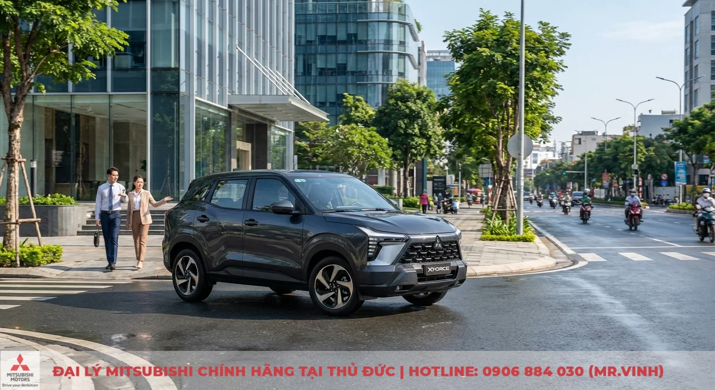 Động cơ Xforce 2026: Thông số, công suất và hiệu suất vận hành 5 Mitsubishi Xforce 2026 vận hành êm ái trên đường phố đông đúc TP.HCM, lựa chọn tối ưu cho đô thị