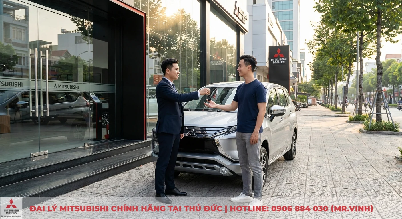 Động cơ Xpander 2026: Cập nhật thông số, công suất và công nghệ Hybrid 5 Khách hàng nhận bàn giao chìa khóa Mitsubishi Xpander 2026 để trải nghiệm tại Mitsubishi Saigon 3S