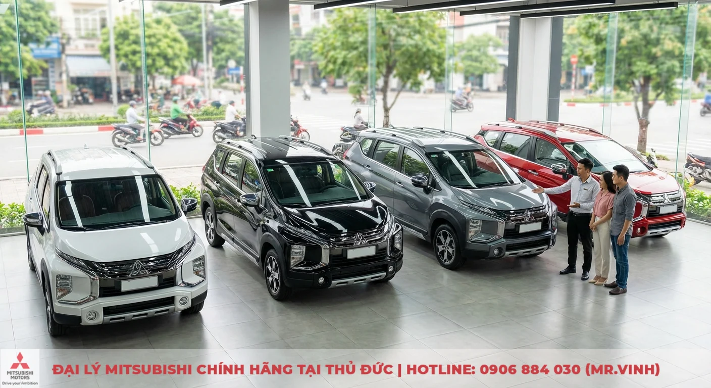 Màu xe Xpander Cross 2026: Dự đoán xu hướng & lựa chọn hot nhất 1 Bộ sưu tập màu xe Xpander Cross 2026 gồm trắng, đen, xám, đỏ trưng bày, thể hiện xu hướng màu sắc thịnh hành