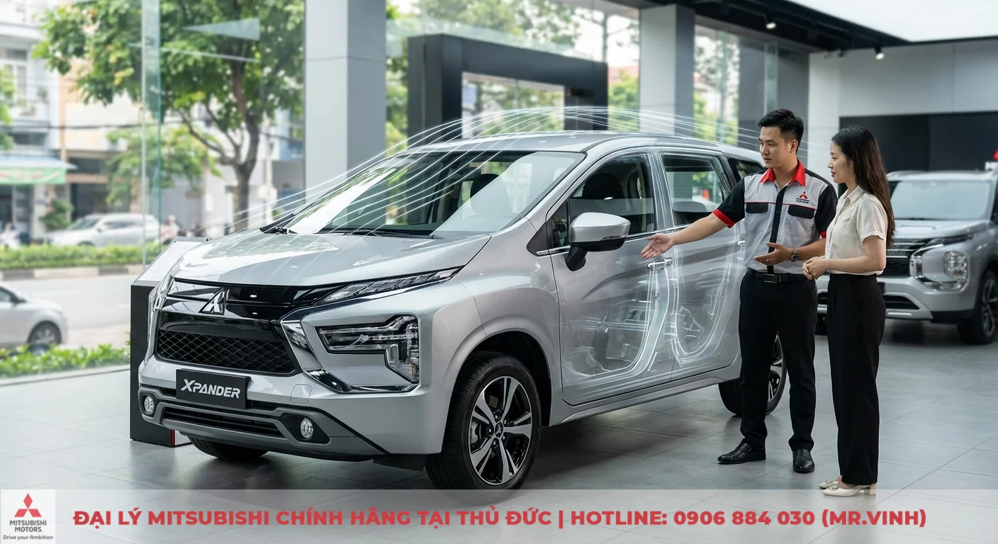 Đánh giá ngoại thất Xpander 2026: Thiết kế mới, đèn LED & kích thước 2 Mitsubishi Xpander 2026 giới thiệu công nghệ vật liệu và tối ưu khí động học, nâng tầm hiệu suất và an toàn