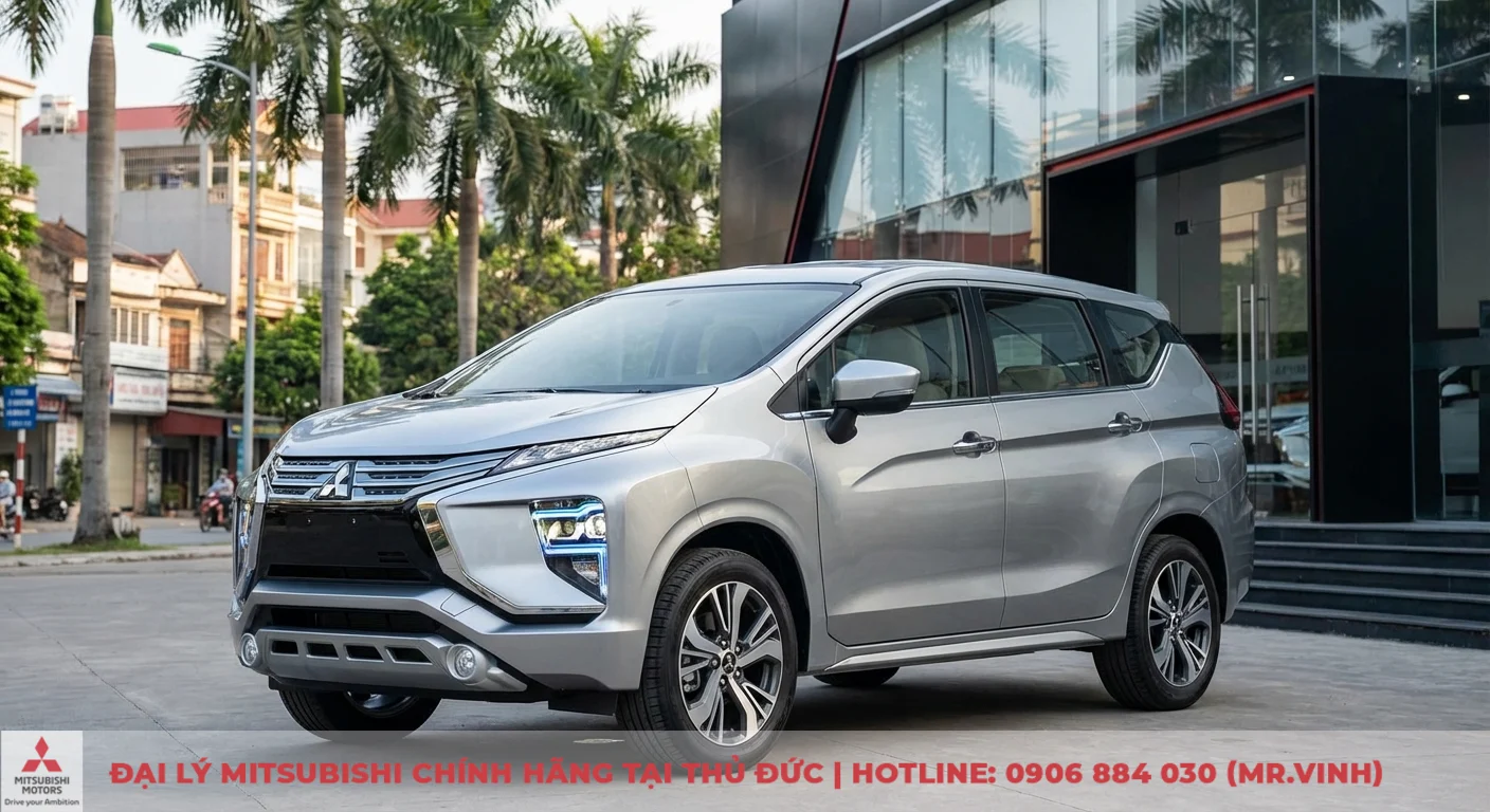 Đánh giá ngoại thất Xpander 2026: Thiết kế mới, đèn LED & kích thước 3 Ngoại thất Xpander 2026 màu bạc hiện đại, nổi bật lưới tản nhiệt Dynamic Shield, đèn LED hai tầng sắc nét và mâm xe thể thao