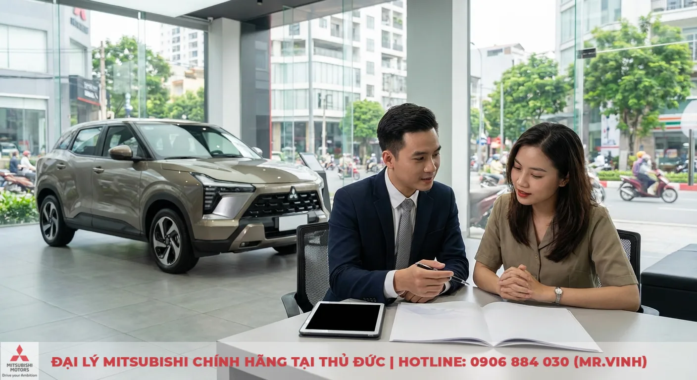 Phiên bản Xforce 2026: So sánh chi tiết các bản, trang bị & giá 3 Tư vấn giá bán và chênh lệch các phiên bản Mitsubishi Xforce 2026 cho khách hàng tại đại lý