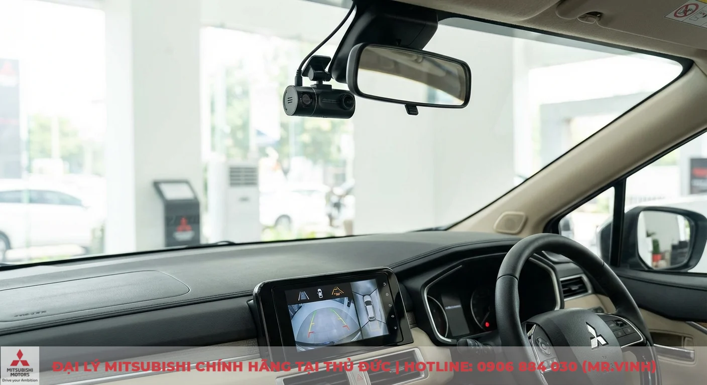 Phụ kiện Xpander 2026: Dự đoán màn hình, camera & tiện ích mới 2 Phụ kiện Xpander 2026: camera hành trình và màn hình hiển thị toàn cảnh 360 độ giúp giám sát đỗ xe