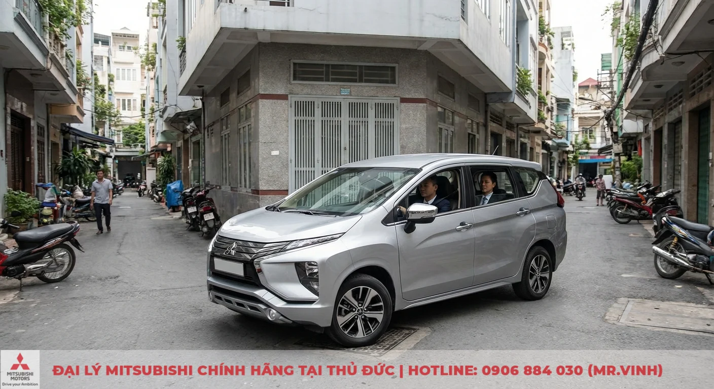 Vận hành Xpander 2026: Đánh giá cảm giác lái, độ êm, cách âm 3 Xpander 2026 vận hành tối ưu, dễ dàng xoay trở trong con hẻm nhỏ đô thị đông đúc với nhiều xe máy