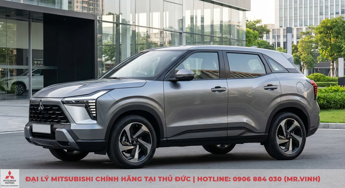 Xforce 2026 có gì mới - Cập nhật điểm nổi bật, nâng cấp 1 Mitsubishi Xforce 2026 với thiết kế ngoại thất Dynamic Shield thế hệ mới, cụm đèn LED sắc sảo và mâm đa chấu thể thao