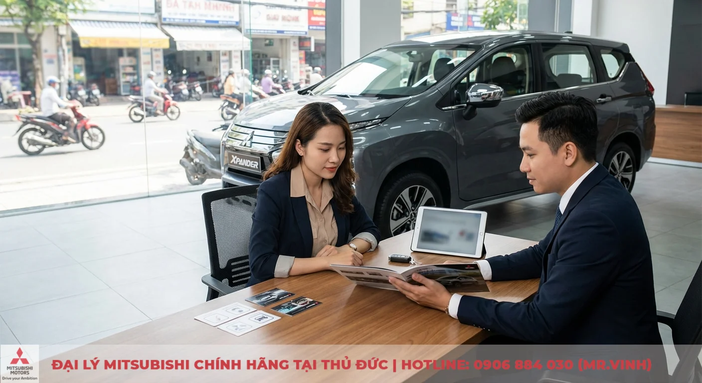 So sánh Mitsubishi Xforce 2026 và Creta: Giá, tiện nghi & nên chọn xe nào? 5 Khách hàng tìm hiểu công nghệ an toàn và tính năng bảo vệ tối đa trên xe Xpander cùng nhân viên tư vấn
