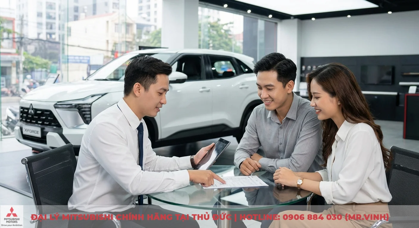 So sánh Mitsubishi Xforce 2026 và Kia Seltos: Chọn xe nào? 6 Khách hàng tìm hiểu chính sách trả góp ưu đãi Mitsubishi Xforce 2026 từ tư vấn viên Mitsubishi Sài Gòn 3S
