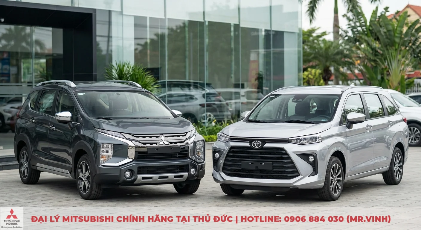 Xpander 2026 hay Veloz Cross? So sánh chi tiết từng khía cạnh 2 So sánh thiết kế ngoại thất Mitsubishi Xpander năng động, góc cạnh và Toyota Veloz Cross thanh lịch, hiện đại