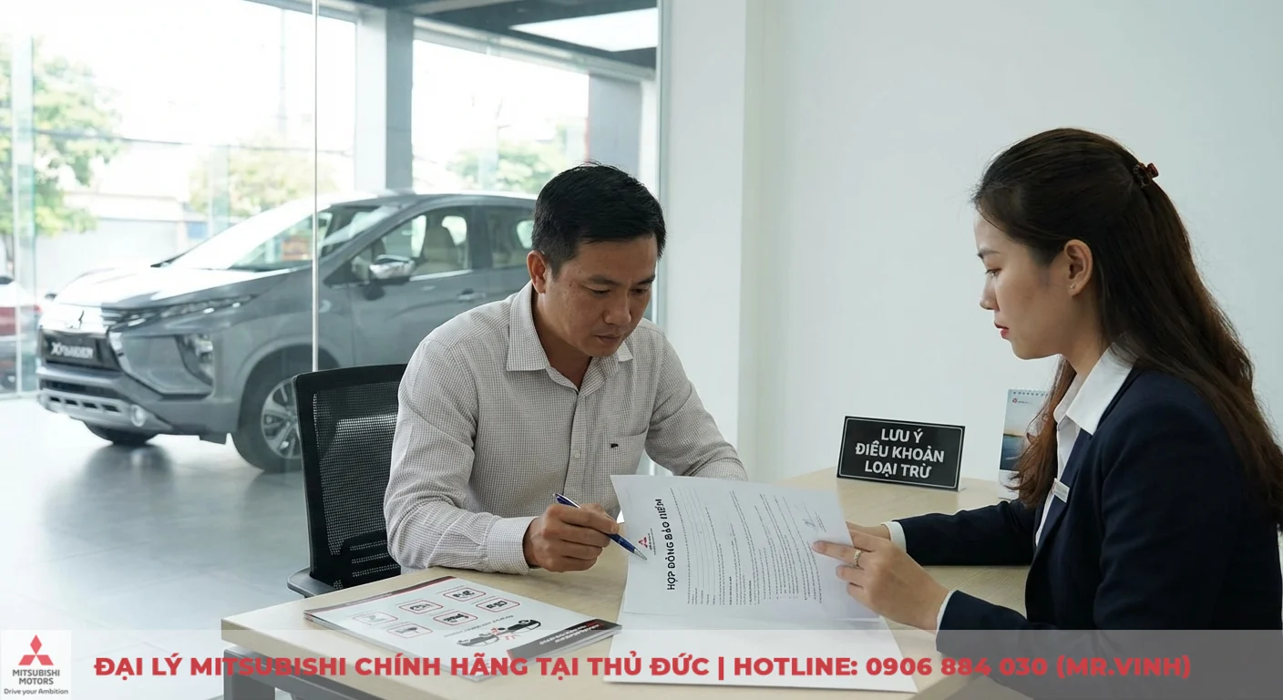 Bảo hiểm ô tô uy tín – Kinh nghiệm chọn hãng, đánh giá chi tiết 3 Hợp đồng bảo hiểm xe hơi: khách hàng đang được tư vấn về các điều khoản và lưu ý điểm loại trừ quan trọng