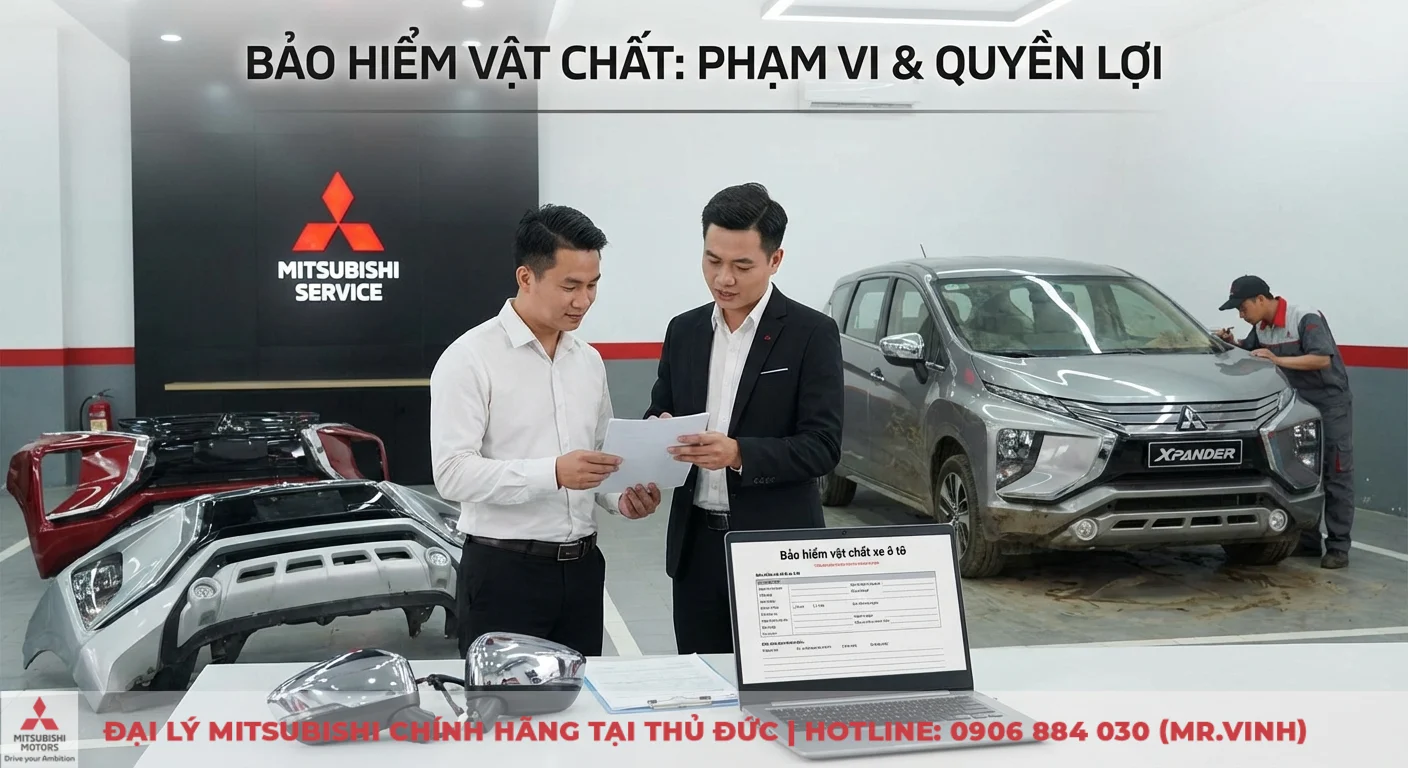 Bảo hiểm vật chất xe ô tô nào tốt? Tiêu chí chọn hãng cập nhật 2026 1 Bảo hiểm vật chất xe ô tô bao gồm phạm vi và quyền lợi mở rộng được tư vấn chi tiết cho khách hàng tại trung tâm dịch vụ