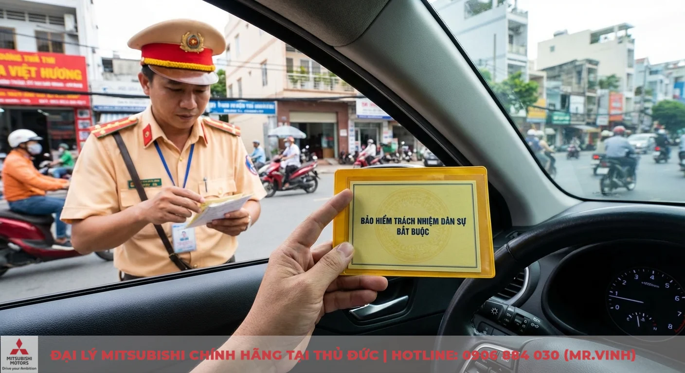 Các loại bảo hiểm xe ô tô: Phân loại, quyền lợi cần biết 2 Bảo hiểm trách nhiệm dân sự bắt buộc là giấy tờ cần có, được xuất trình khi cảnh sát giao thông kiểm tra