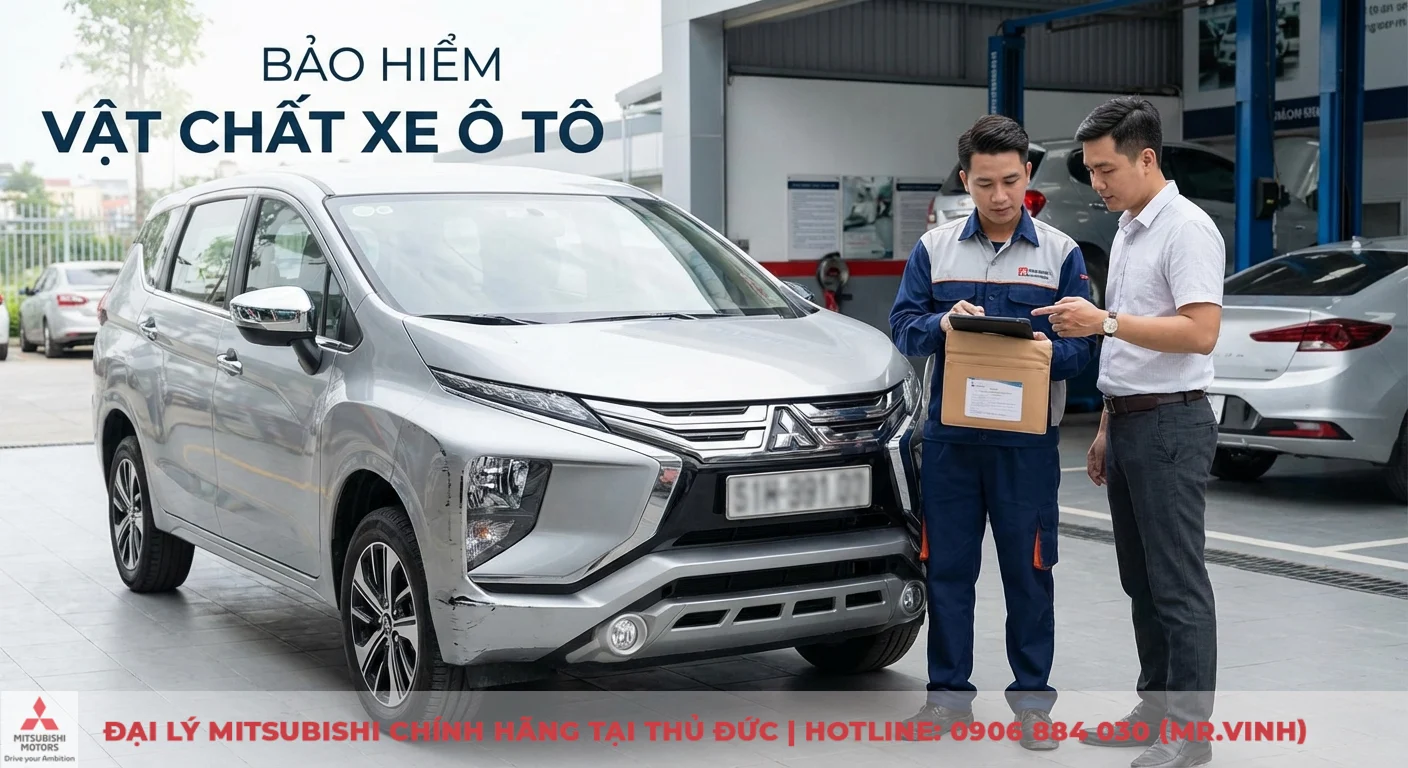 Giá bảo hiểm 2 chiều xe ô tô: Cách tính & so sánh phí cập nhật 2026 1 Bảo hiểm vật chất xe ô tô giúp bồi thường thiệt hại trực tiếp cho xe bị xước đang được kiểm tra tại trung tâm dịch vụ