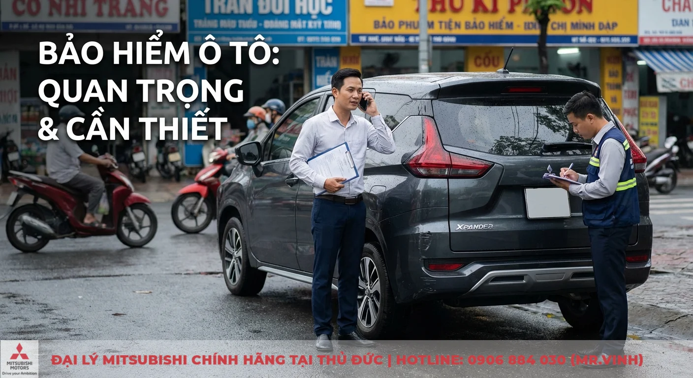 Giá bảo hiểm xe ô tô 5 chỗ: Cập nhật bảng giá & cách tính phí 2026 1 Bảo hiểm xe ô tô 5 chỗ quan trọng, giúp giảm rủi ro tài chính khi xe gặp sự cố, với nhân viên bảo hiểm đang ghi nhận hiện trường
