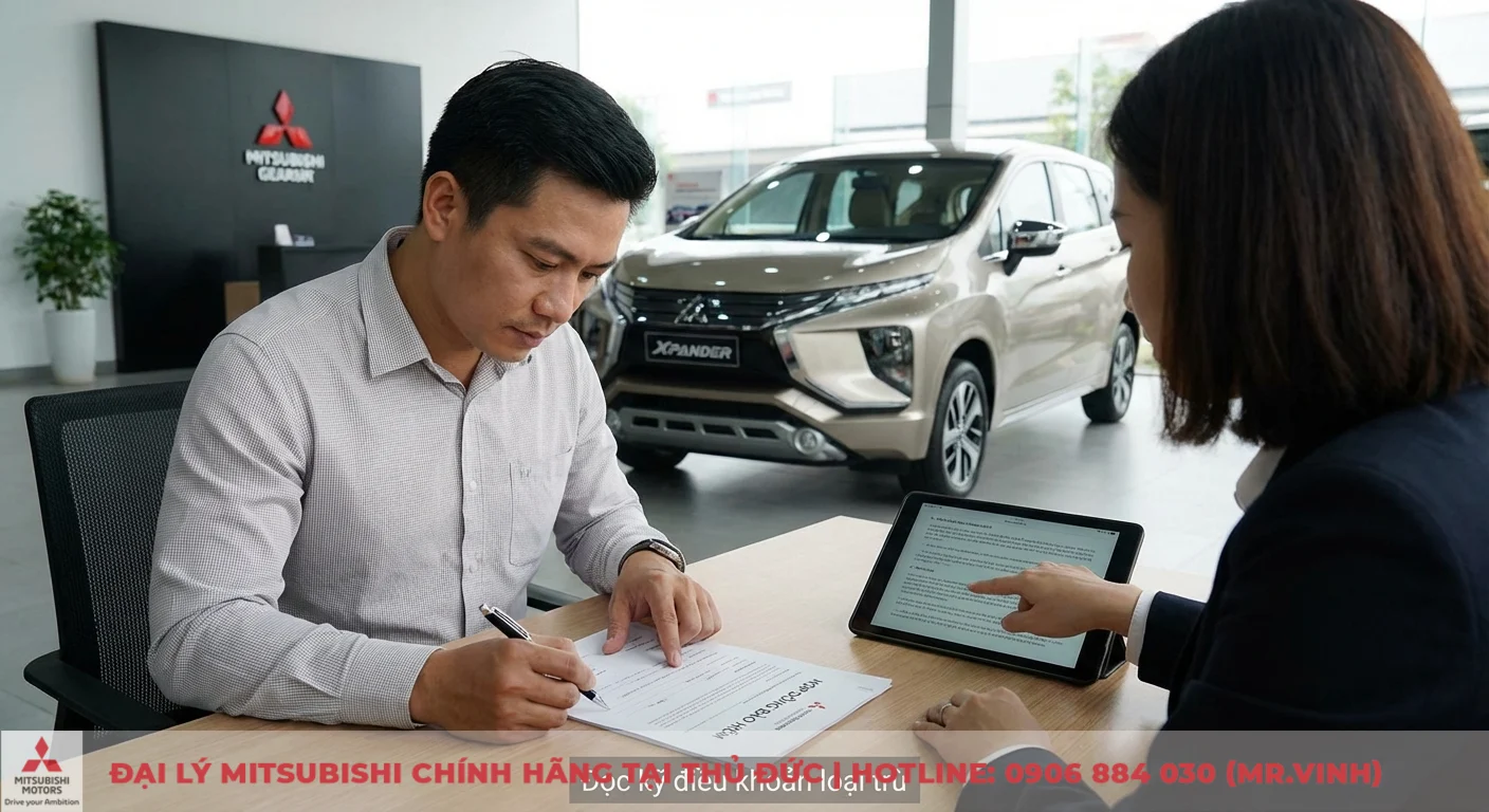Giá bảo hiểm xe ô tô 5 chỗ: Cập nhật bảng giá & cách tính phí 2026 3 Bảo hiểm xe: khách hàng ký hợp đồng sau khi đọc kỹ điều khoản loại trừ và điều khoản phụ, được tư vấn viên hướng dẫn trên máy tính bảng