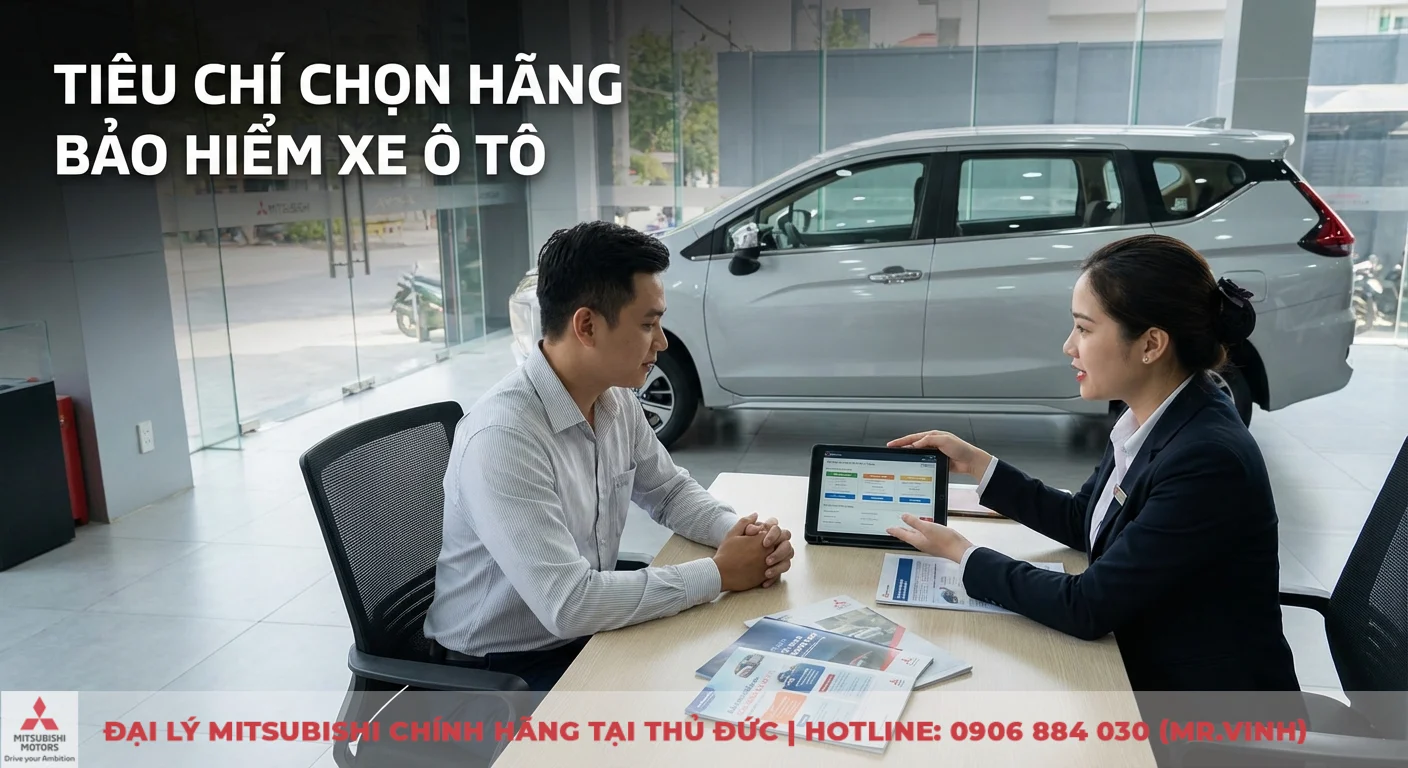 Nên mua bảo hiểm xe ô tô hãng nào tốt nhất? So sánh & tiêu chí chọn 3 Khách hàng được tư vấn về các tiêu chí chọn và so sánh gói bảo hiểm xe ô tô trên máy tính bảng tại showroom
