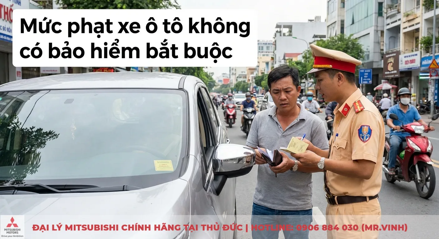 Xe ô tô không bảo hiểm phạt bao nhiêu: mức phạt & cách xử lý 2026 1 Mức phạt xe ô tô không có bảo hiểm bắt buộc khi tài xế bị cảnh sát giao thông kiểm tra giấy tờ bảo hiểm trách nhiệm dân sự