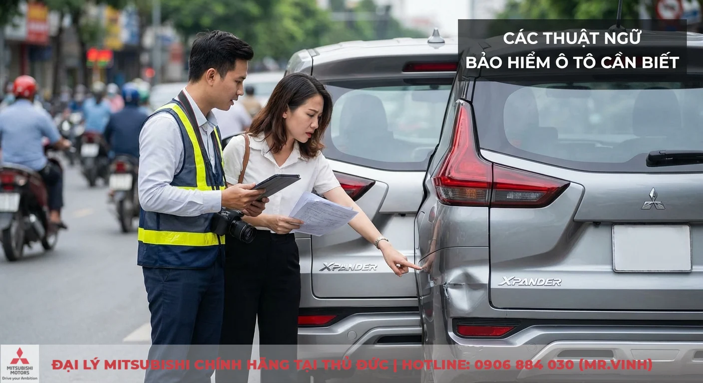 Xước xe ô tô có được bảo hiểm không: quyền lợi, hồ sơ, quy trình bồi thường 3 Giám định viên bảo hiểm thân vỏ xe ô tô kiểm tra mức độ thiệt hại của vết móp trên xe tại hiện trường tai nạn