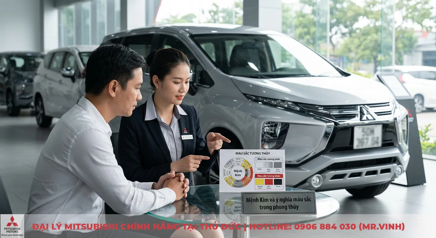 Mệnh Kim nên mua xe ô tô màu gì: chọn màu hợp phong thủy cập nhật 2026 1 Mệnh Kim và ý nghĩa màu sắc trong phong thủy được tư vấn chi tiết khi khách hàng lựa chọn màu xe ô tô tại showroom