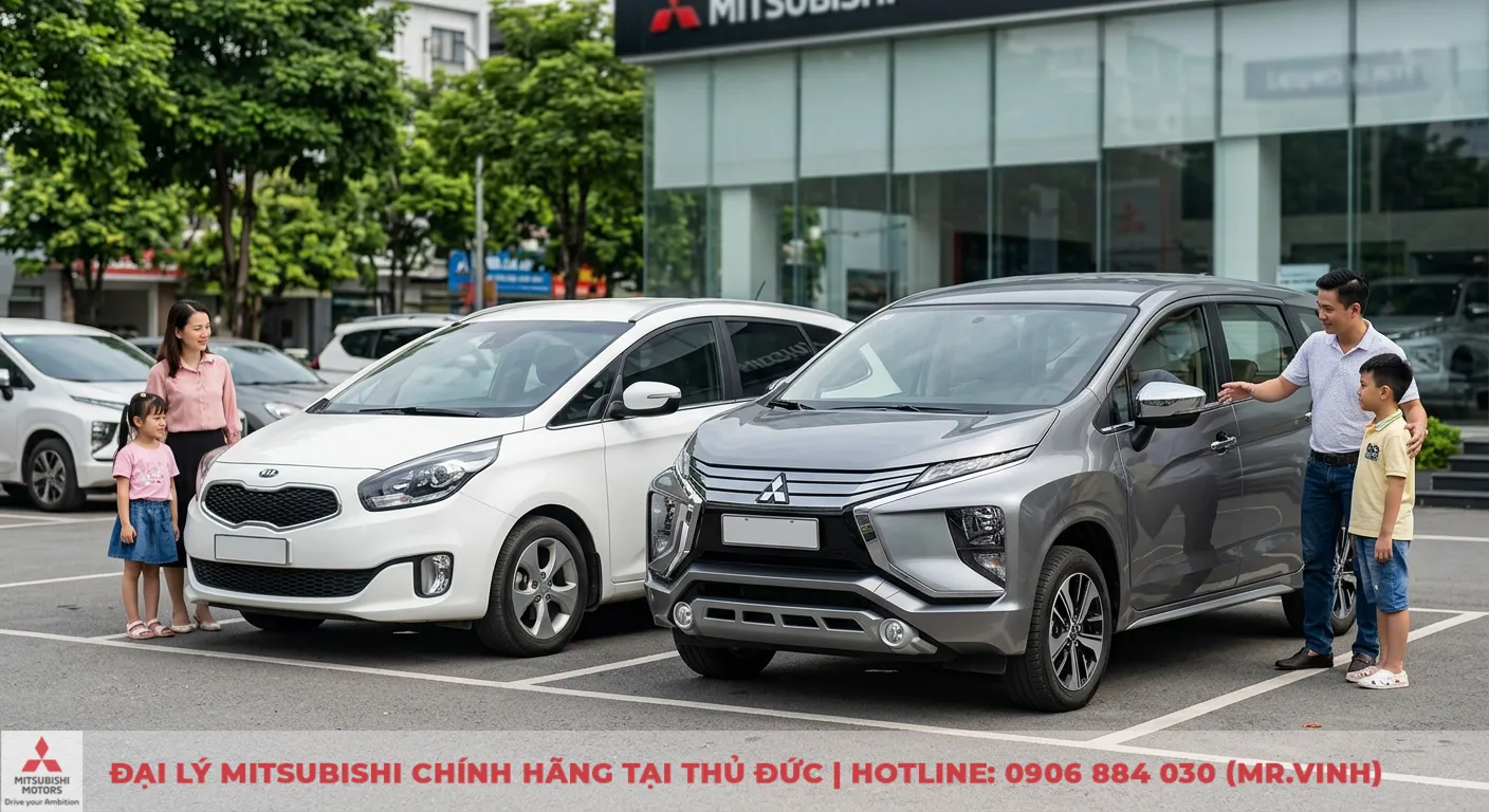 So sánh Kia Rondo và Mitsubishi Xpander: Nên chọn xe nào cho gia đình? 1 Mitsubishi Xpander và Kia Rondo là hai dòng MPV gia đình với thiết kế và không gian khác nhau, phù hợp nhiều nhu cầu
