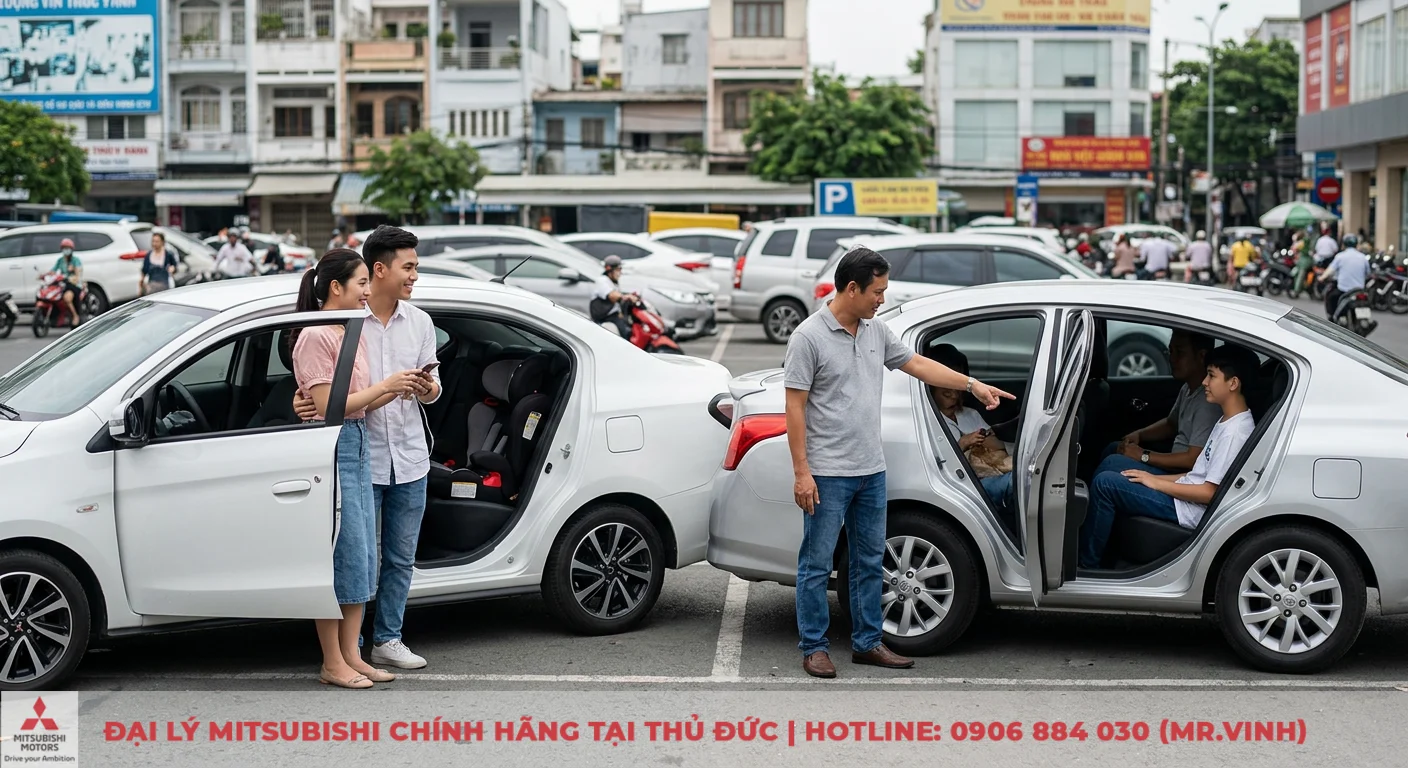 So sánh Mitsubishi Attrage và Nissan Sunny: Tư vấn chọn xe 3 Lựa chọn Mitsubishi Attrage hoặc Nissan Sunny phù hợp nhu cầu sử dụng: xe gia đình nhỏ và xe rộng rãi cho nhiều người
