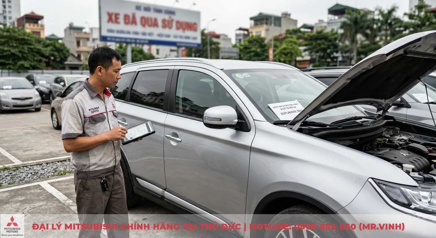 So sánh Mitsubishi Outlander: Đánh giá chi tiết & ưu nhược điểm 2 Đánh giá chi phí vận hành và giá trị bán lại Outlander 2017 qua kiểm tra chi tiết tại bãi xe đã qua sử dụng