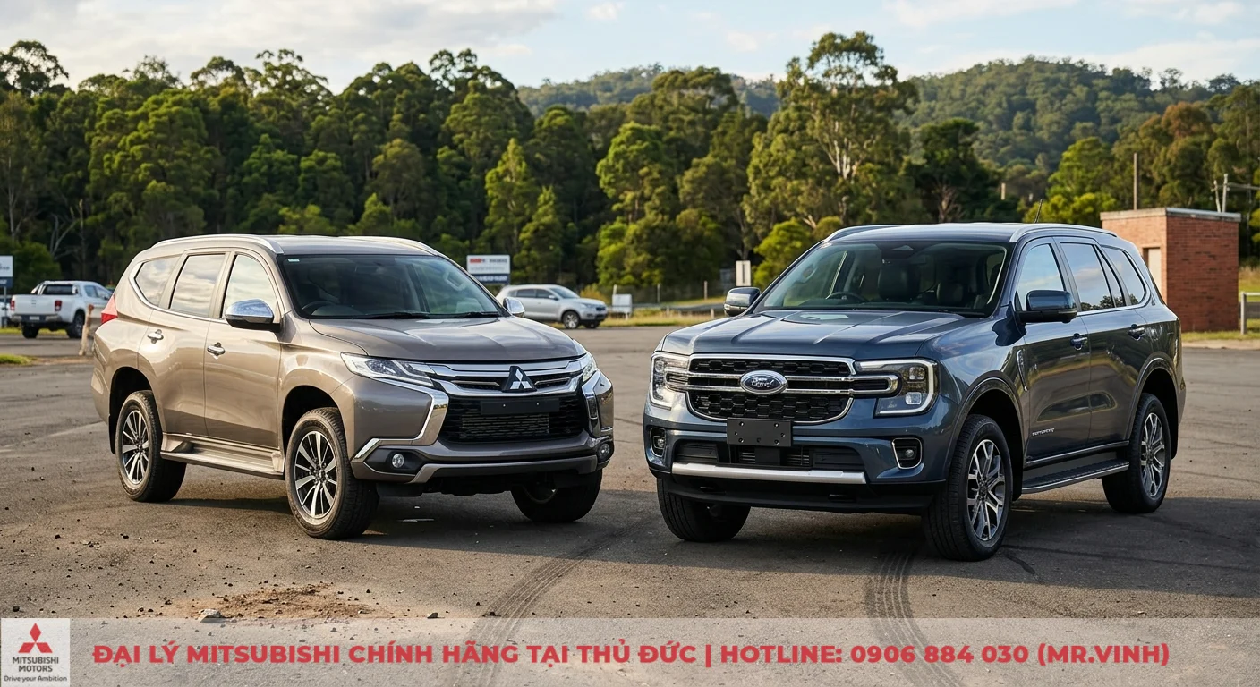 So sánh Mitsubishi Pajero Sport và Ford Everest: Đánh giá chuyên sâu 1 Giới thiệu tổng quan Mitsubishi Pajero Sport và Ford Everest, hai mẫu SUV bền bỉ, mạnh mẽ với định hướng riêng biệt