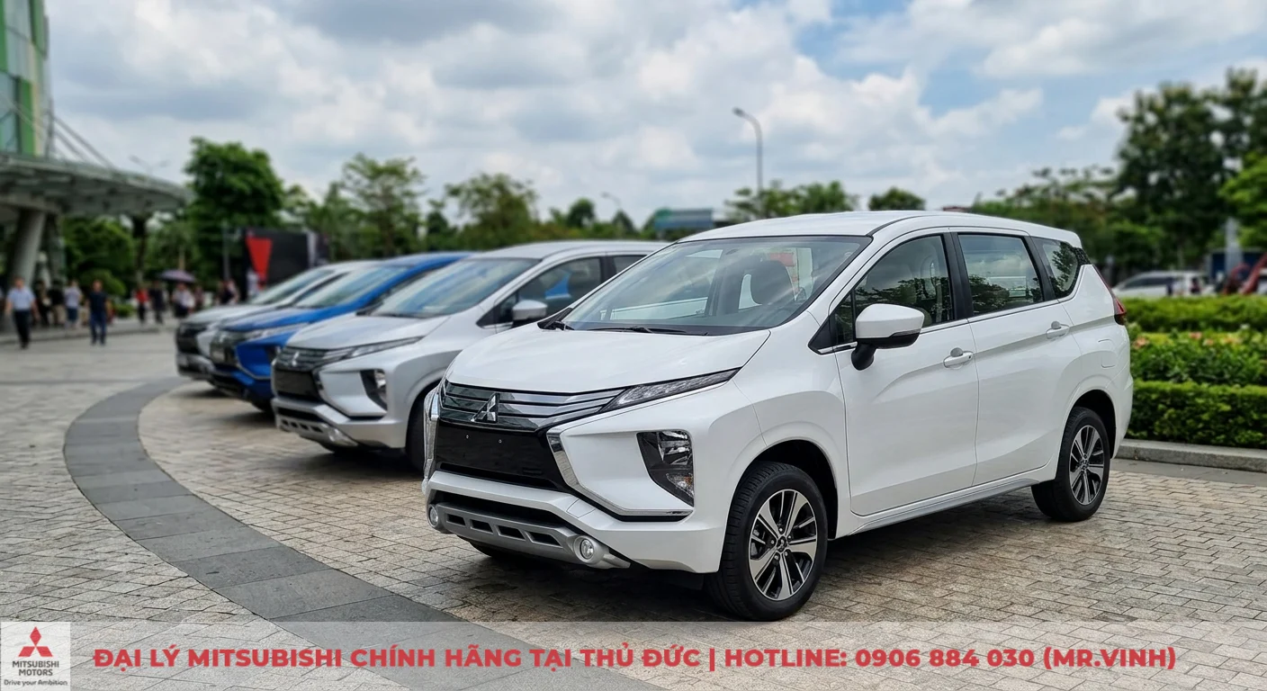 So sánh Mitsubishi Xpander với Veloz Cross, BR-V - Cập nhật 2026 1 Mitsubishi Xpander và các đối thủ, thể hiện sự đa dạng về thiết kế hiện đại trong phân khúc MPV